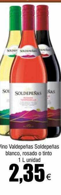 FROIZ Vino valdepeñas soldepeñas blanco, rosado o tinto oferta