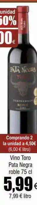 FROIZ Vino toro pata negra roble oferta