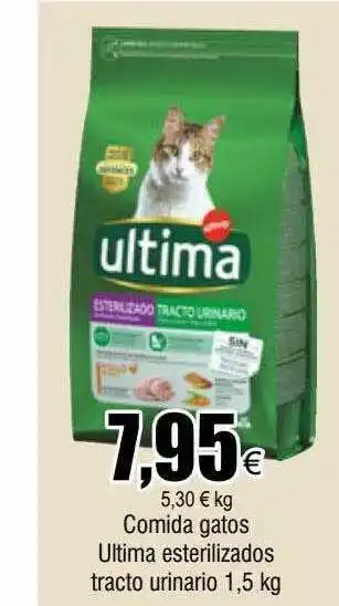 FROIZ Comida gatos ultima esterilizados tracto urinario oferta