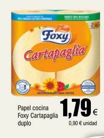 FROIZ Papel cocina foxy cartapaglia duplo oferta