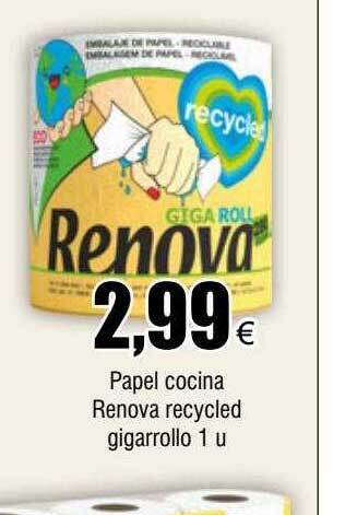 FROIZ Papel cocina renova recycled gigarrollo oferta