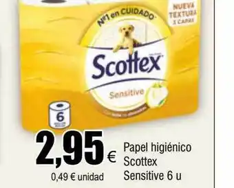FROIZ Papel higiénico scottex sensitive oferta