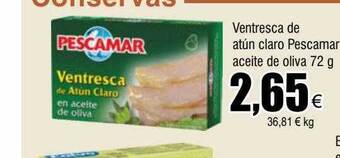FROIZ Ventresca de atún claro pescamar aceite de oliva oferta