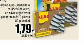 FROIZ Sardina albo (sardinillas) en aceite de oliva, en oli virgen extra picantonas oferta