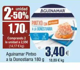 FROIZ 2a unidad -50% aguinamar pintxo a la donostiarra oferta