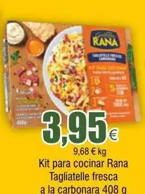 FROIZ Kit para cocinar rana tagliatelle fresca a la carbonara oferta