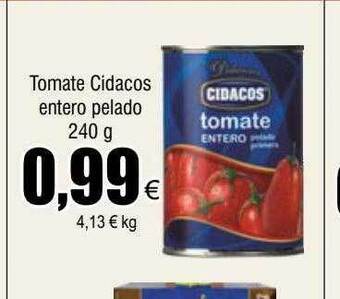 FROIZ Tomate cidacos entero pelado oferta