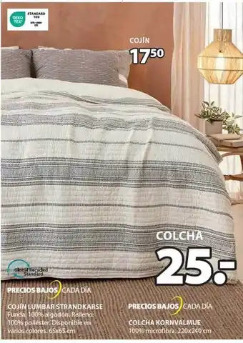 JYSK Cojín lumbar strandkarse, colcha kornvalmue oferta