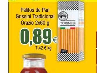 FROIZ Palitos de pan grissini tradicional orazio oferta