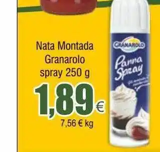 FROIZ Nata montada granarolo spray oferta