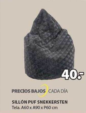 JYSK Sillón puf snekkersten oferta