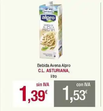 Masymas Bebida avena alpro cl asturiana oferta