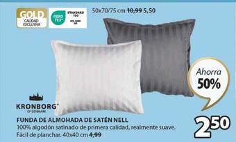 JYSK Funda de almohada de saten nell oferta