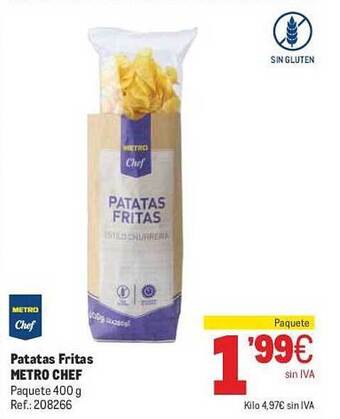 Makro Patatas fritas metro chef oferta