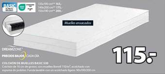 JYSK Colchón de muelles basic s30 oferta
