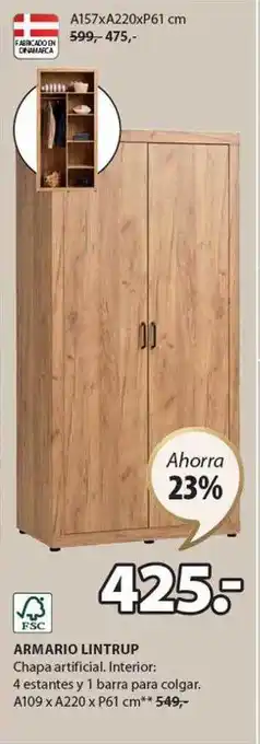 JYSK Armario lintrup oferta