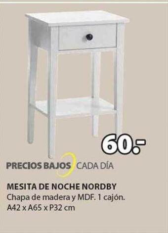 JYSK Mesita de noche nordby oferta