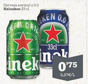 Sorli Cervesa normal o 0.0 heineken oferta