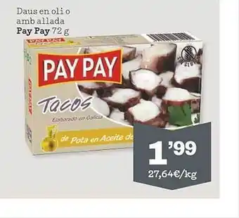 Sorli Daus en oli o amb allada pay pay oferta