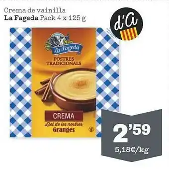 Sorli Crema de vainilla la fageda oferta