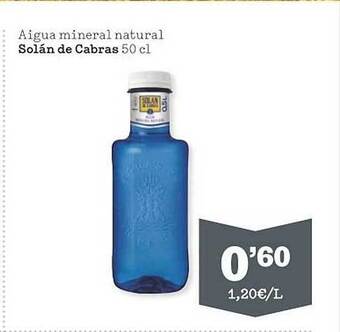 Sorli Aigua mineral natural solán de cabras oferta