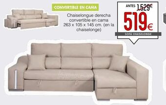 Atrapamuebles Chaise longue con cama oferta