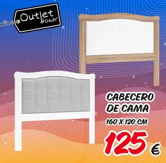Outlet Hogar Outlet cabecero de cama 160 x 120 cm 125€ oferta