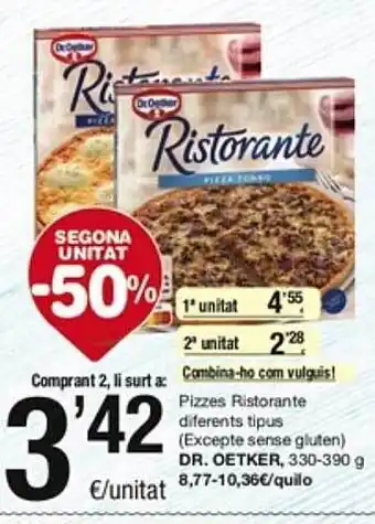 SPAR Fragadis Pizzes ristorante diferents tipus dr. oetker oferta