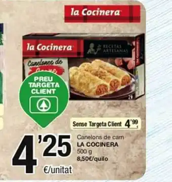 SPAR Fragadis Canelons de carn la cocinera oferta