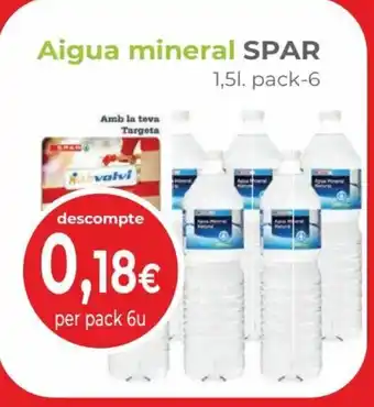 Valvi Supermercats Aigua Mineral Spar oferta