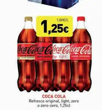 Hiperber Coca cola refresco original, light, zero o zerozero oferta