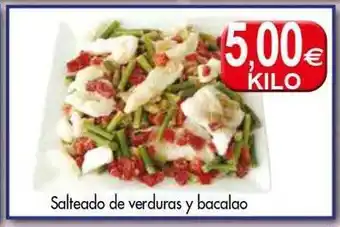 Congelados Copos Salteado de verduras y bacalao oferta