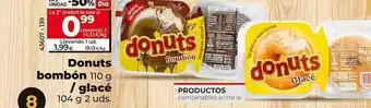 Dia 2a unidad -50% donuts bombón - glacé oferta