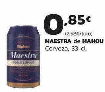 Supermercados Lupa Maestra de mahou cerveza oferta