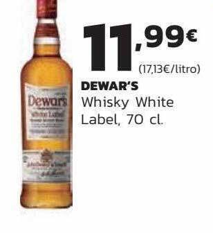 Supermercados Lupa Dewar's whisky white label oferta