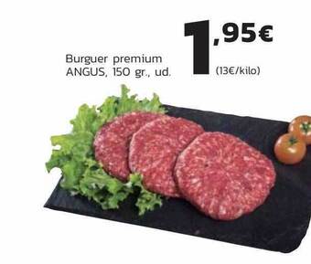 Supermercados Lupa Burguer premium angus oferta