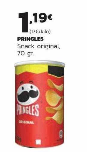 Supermercados Lupa Pringles snack original oferta
