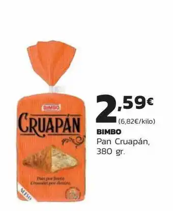 Supermercados Lupa Bimbo pan cruapán oferta