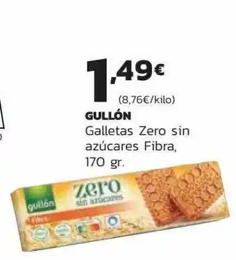 Supermercados Lupa Gullón galletas zero sin azúcares fibra oferta
