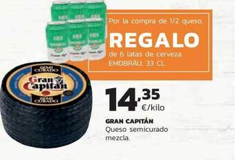 Supermercados Lupa Gran capitán queso semicurado mezcla oferta