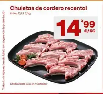 Chuletas de cordero recental