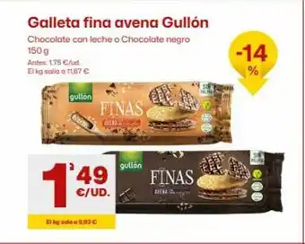 AhorraMas Galleta fina avena gullón oferta