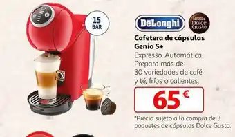 Alcampo Cafetera de cápsulas genio s+ oferta