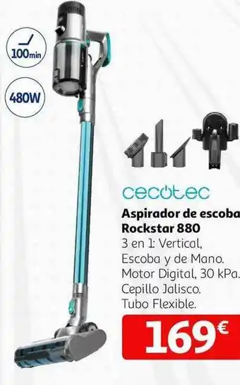 Alcampo Aspirador de escoba rockstar 880 oferta