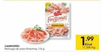 Eroski Campofrío pechuga de pavo finissimas oferta