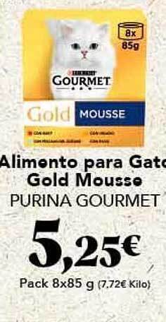 Gadis Alimento para gato gold mousse purina gourmet oferta
