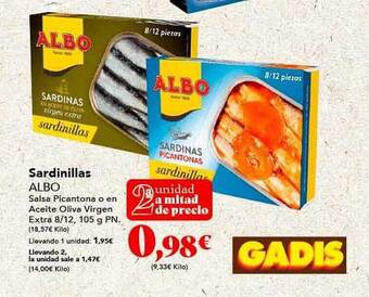 Gadis Sardinillas albo oferta