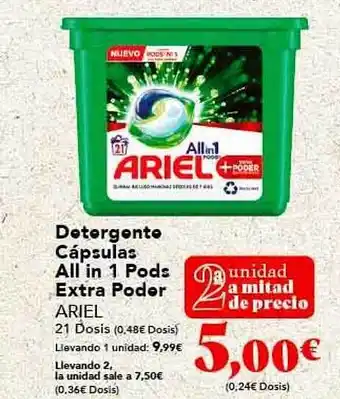 Gadis Detergente cápsulas all in 1 pods extra poder oferta