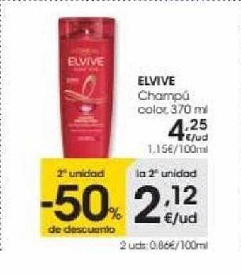 Eroski Elvive champú color oferta