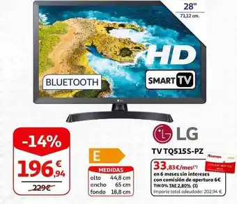 Alcampo Lg smart tv oferta